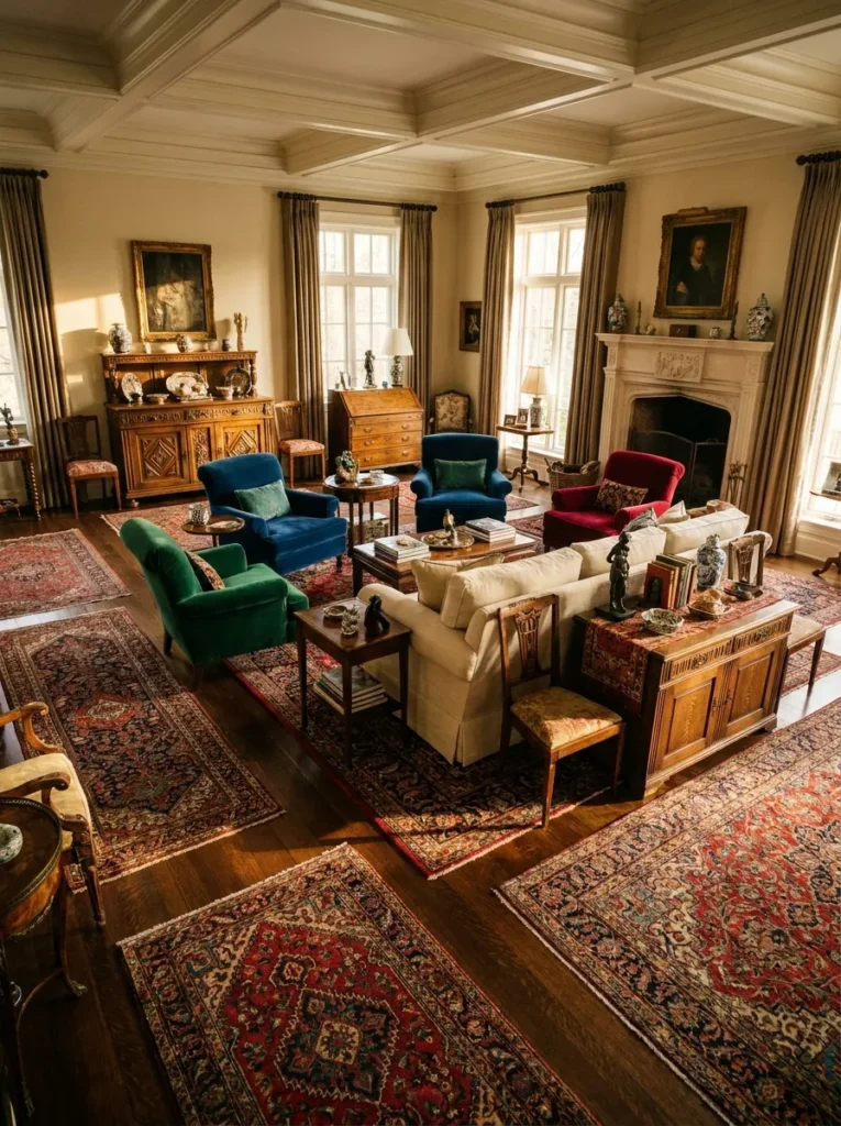 Layered Persian Rugs