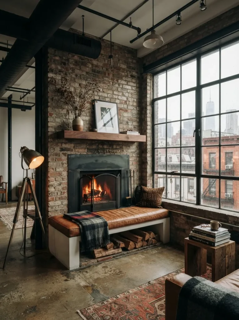 Loft Nook Fireplace