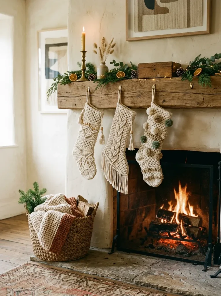 Macrame Christmas Stockings