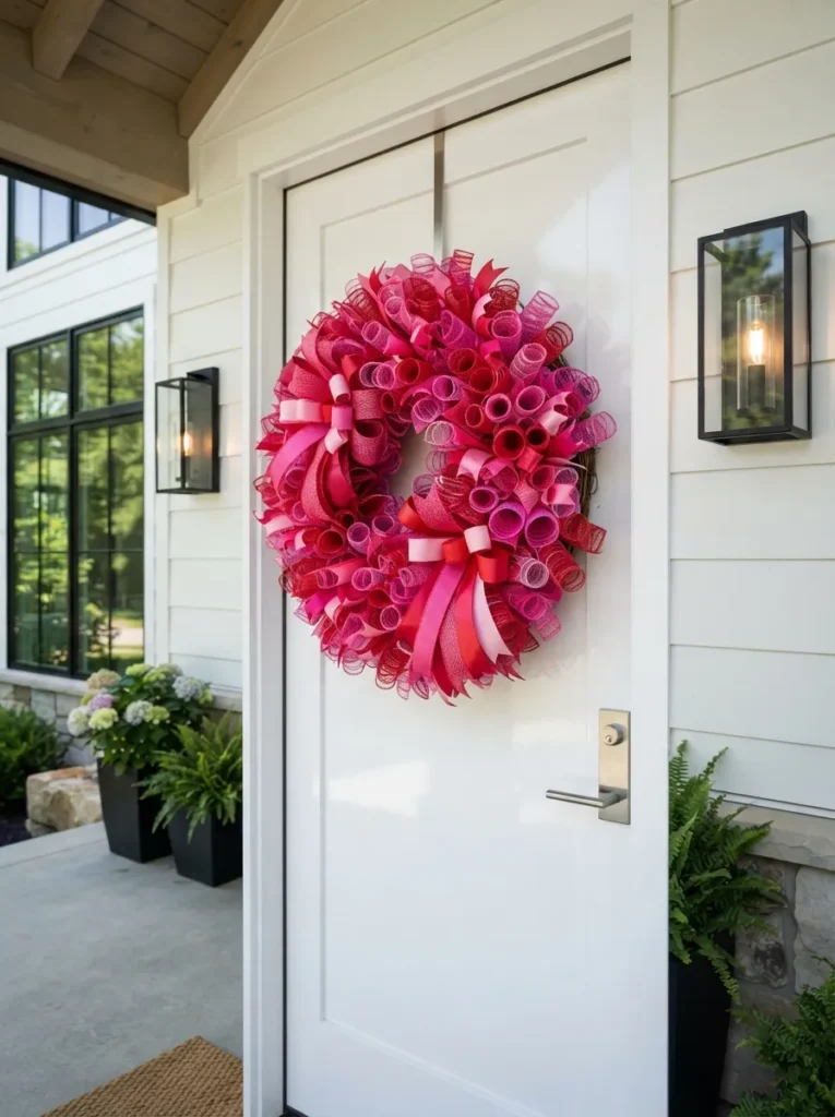  Mesh Ribbon Wreath