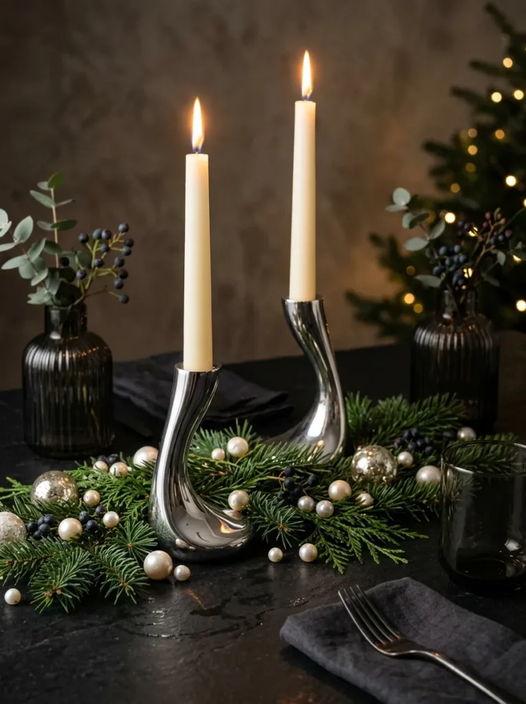 Metallic Candle Holders