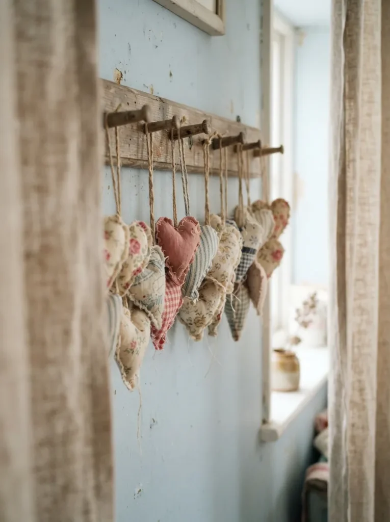Miniature Fabric Hearts