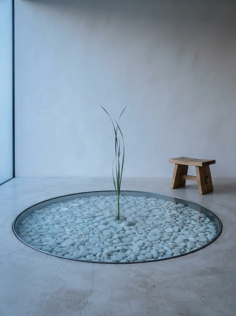 Minimalist White Stones