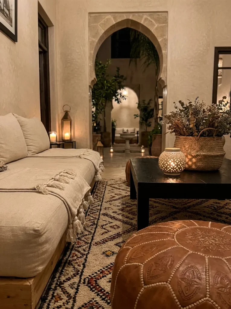 Moroccan Pouf Styling