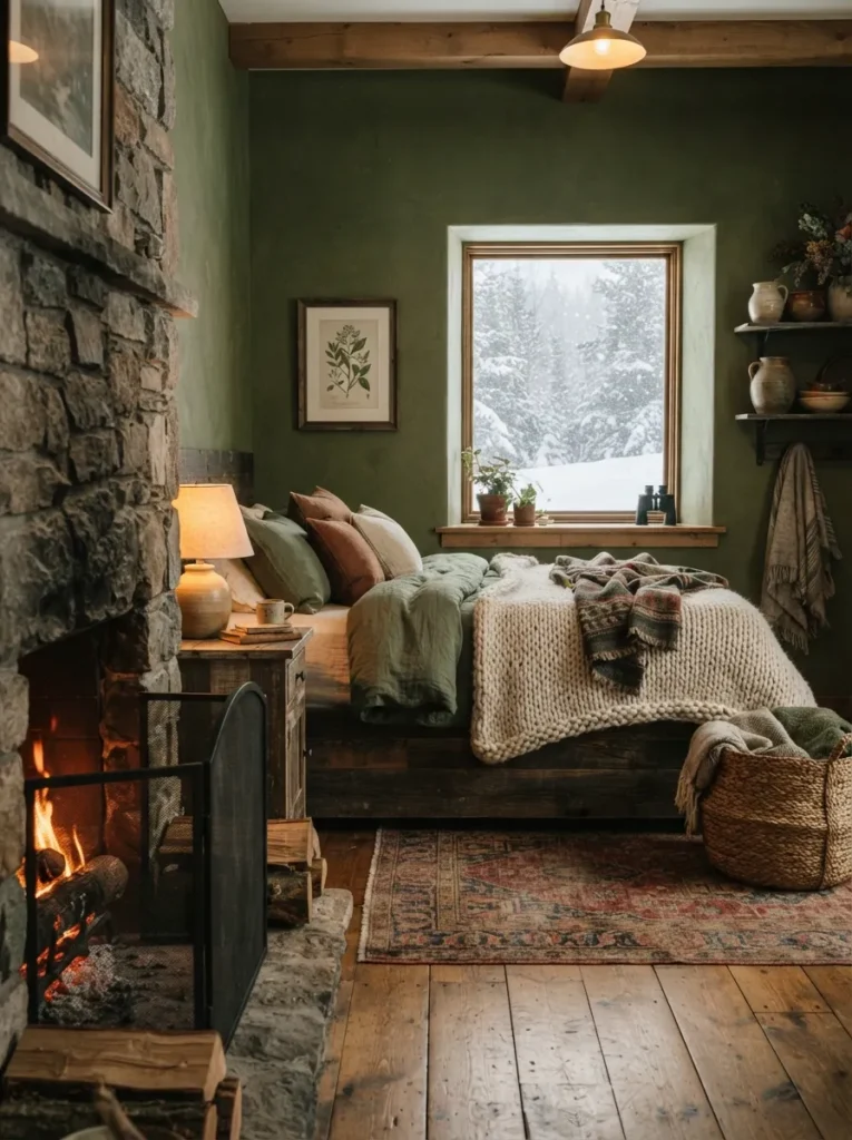 Moss Green Bedroom