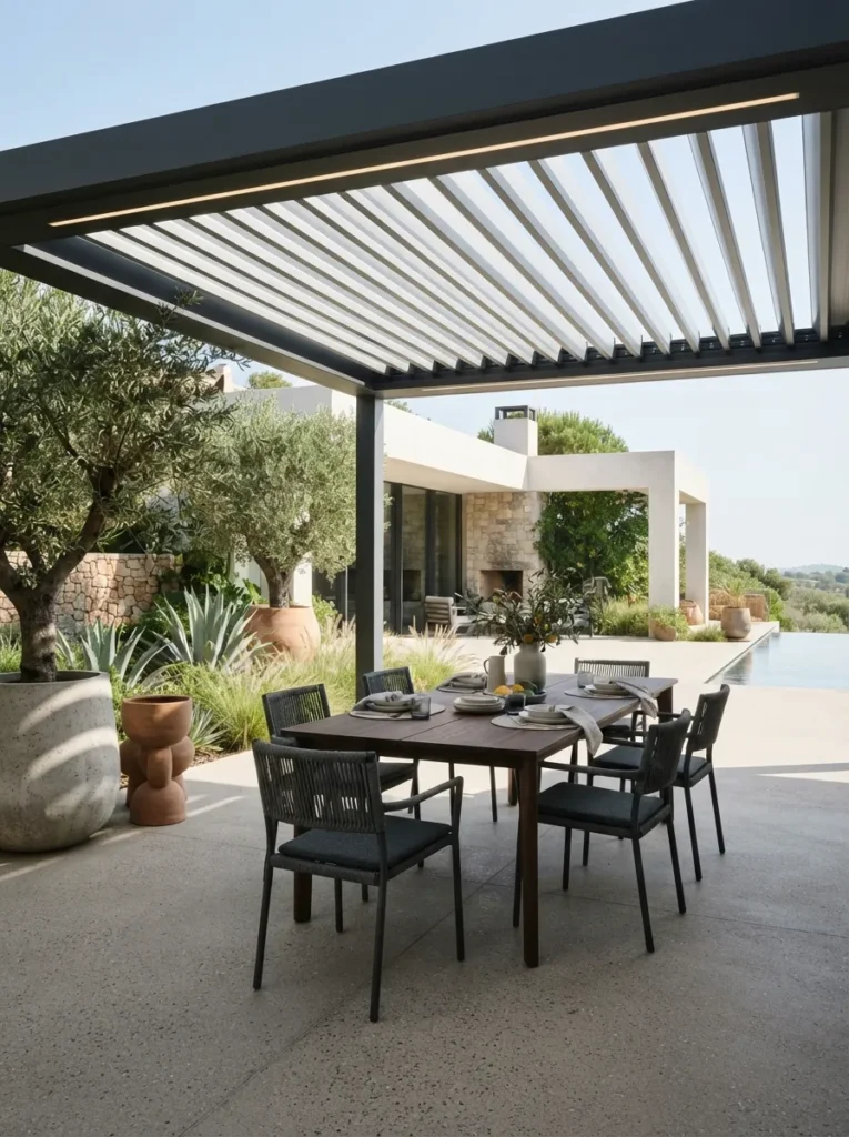 Motorized Louvered Roof