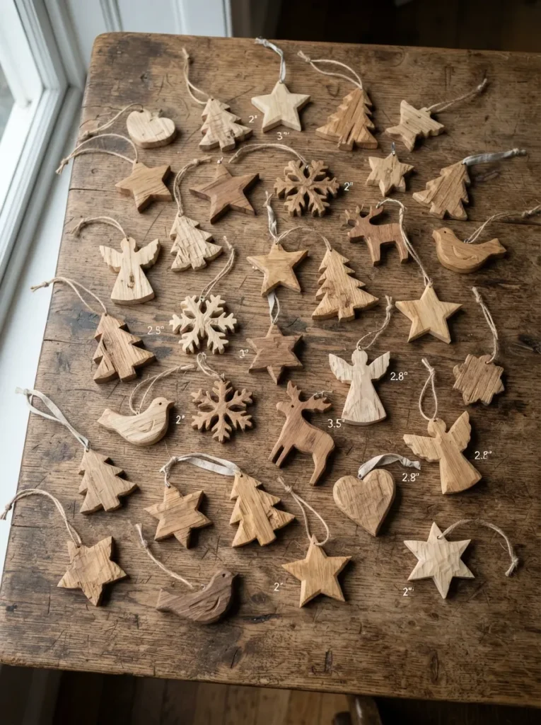 Natural Wood Ornaments