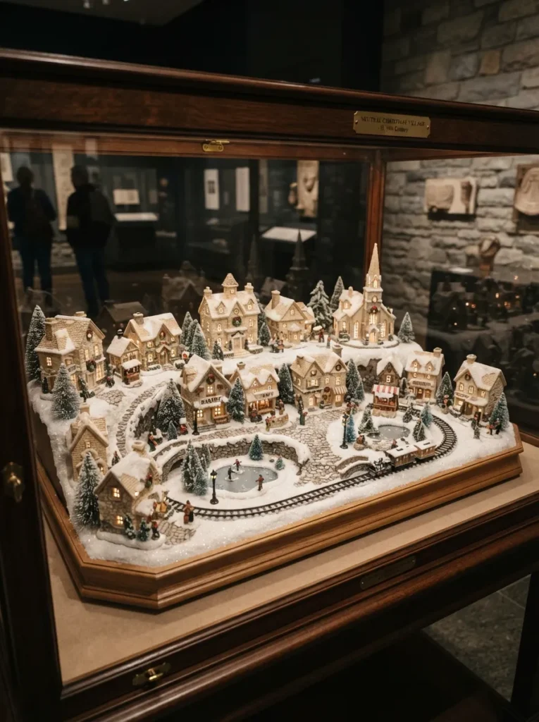 Neutral Christmas Village