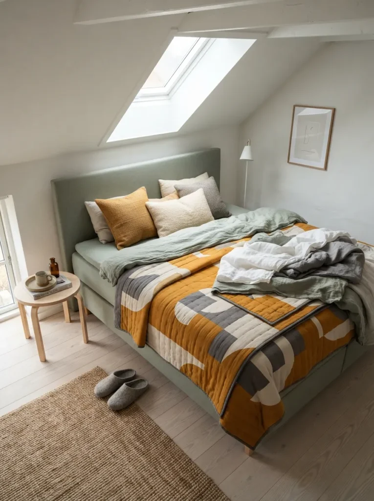Ochre Grey Quilt