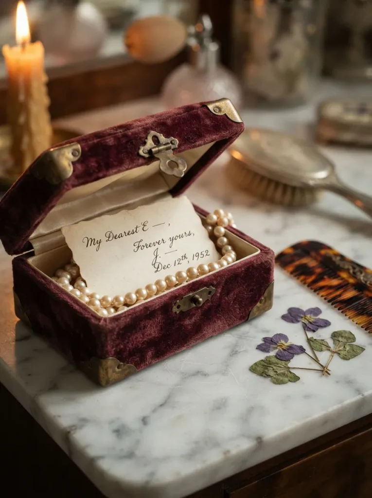 Old Jewelry Box Accent