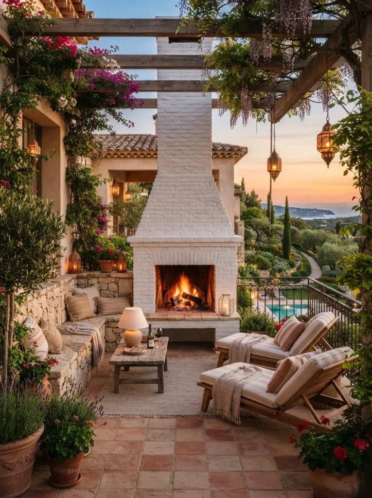 Outdoor Brick Hearth