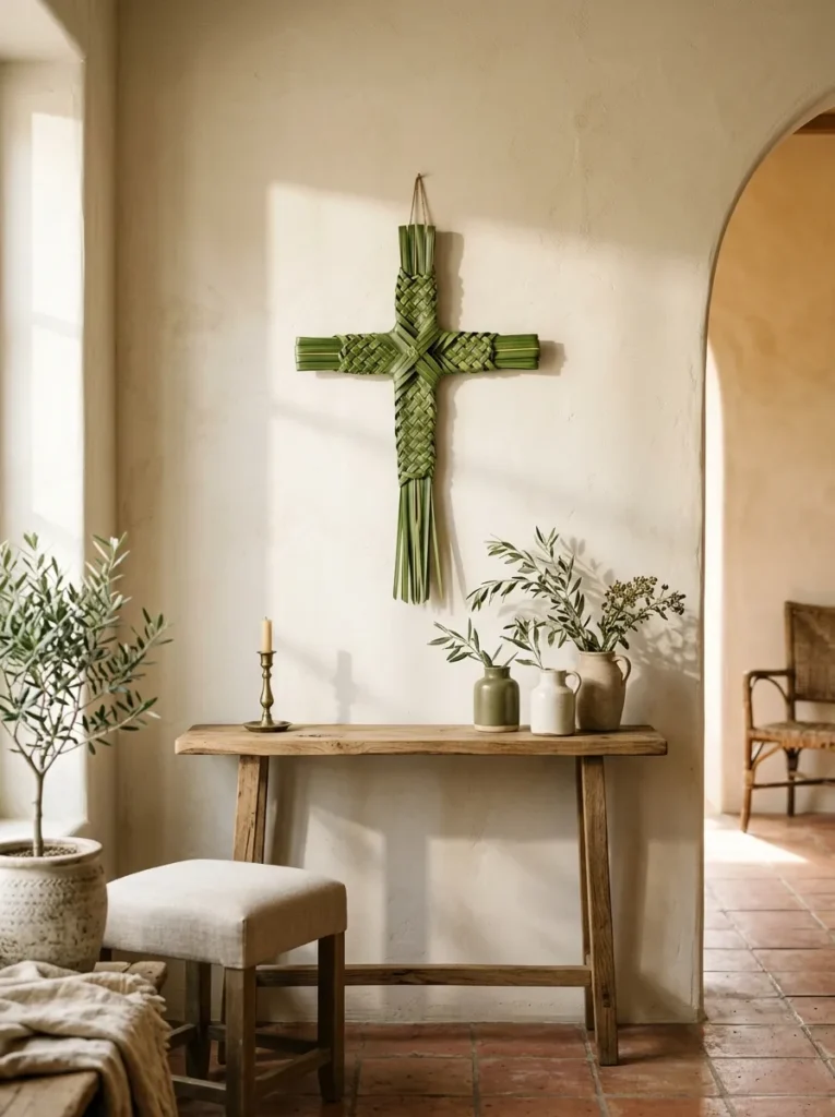 Palm Frond Cross