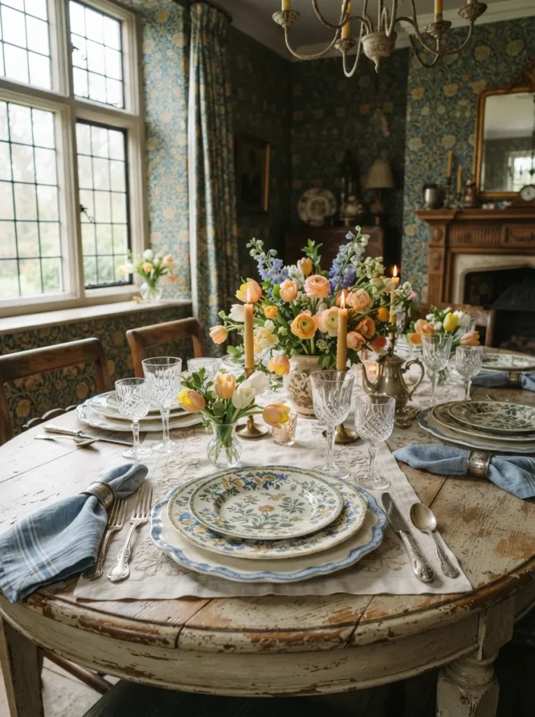 Patterned Floral Plates