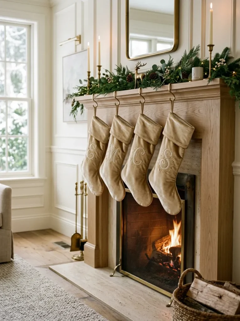 Personalized Gold Stockings