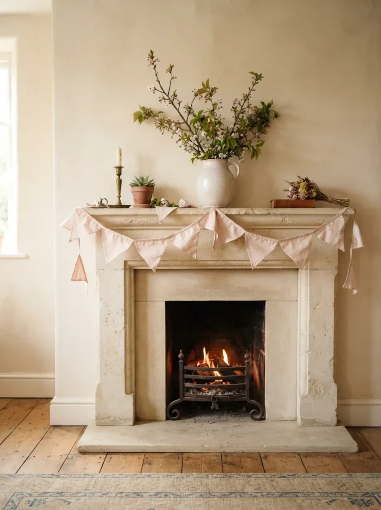 Pink Bunting Drape