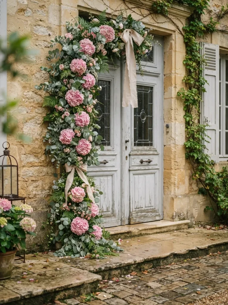  Pink Hydrangea Swag