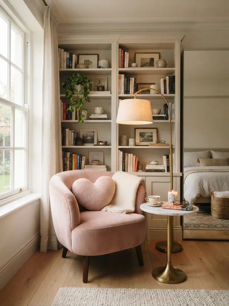 Pink Reading Nook Chair