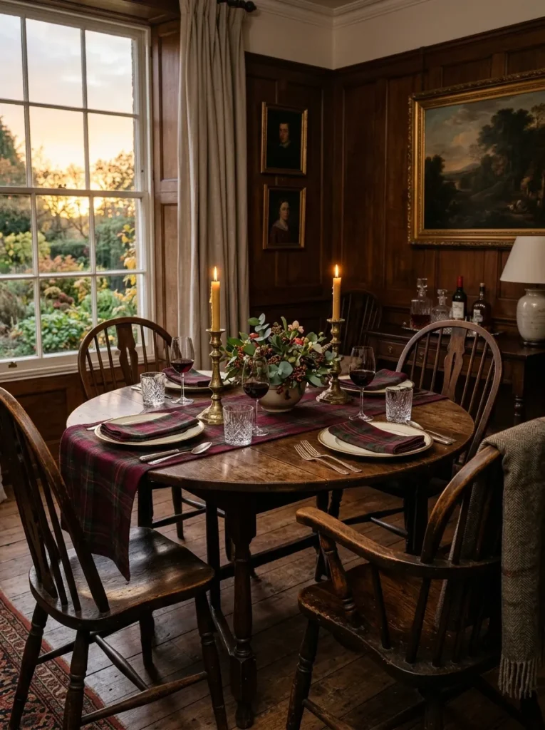 Plaid Dining Accents