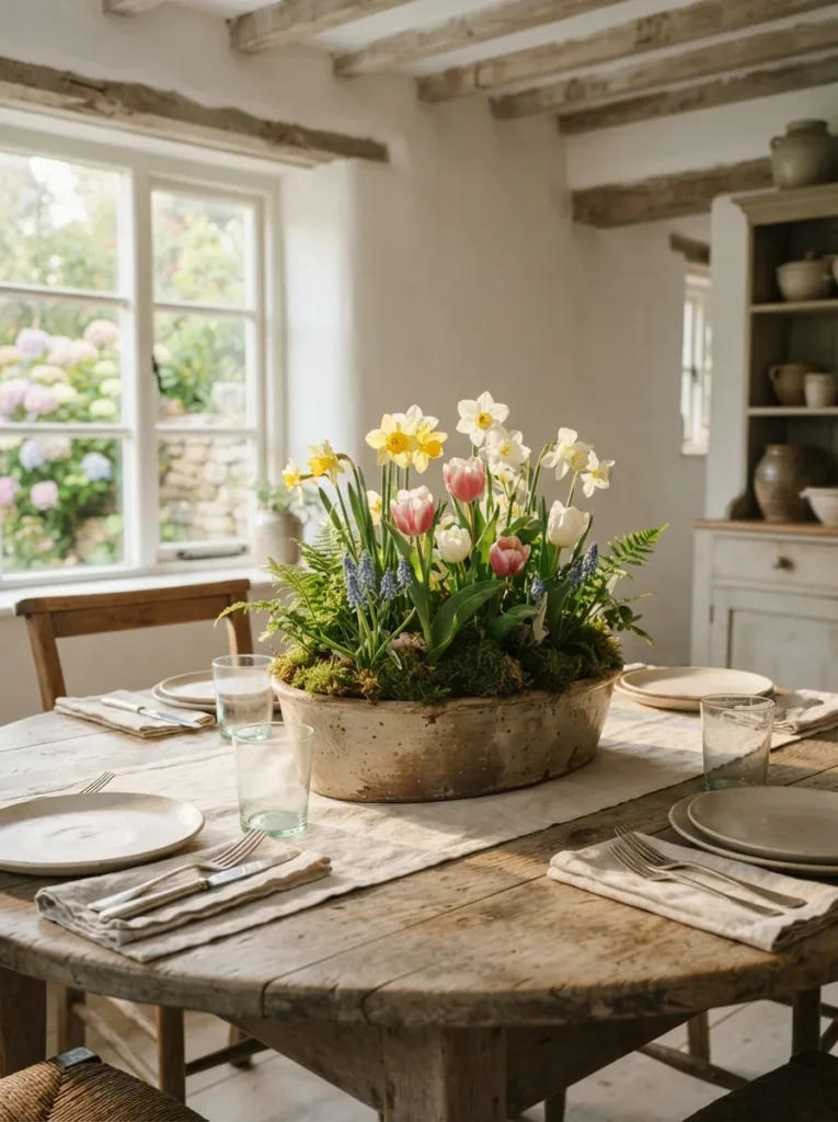 Potted Bulb Centerpiece