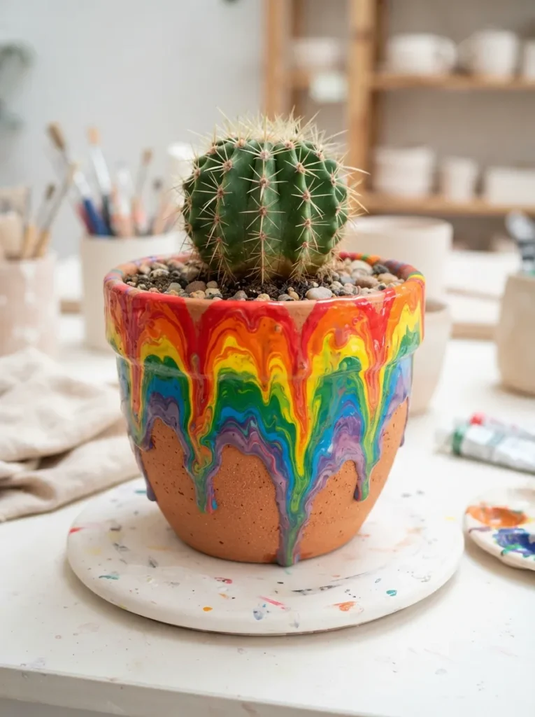 Rainbow Pour Design