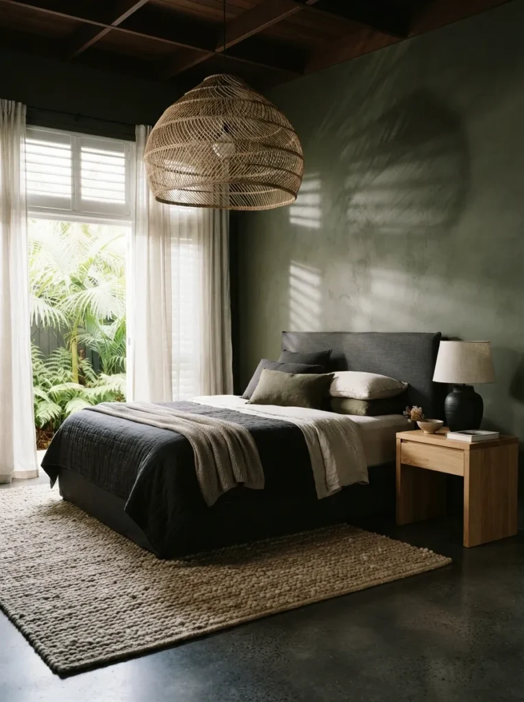 Rattan Light Fixture