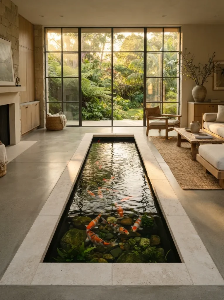 Rectangular Koi Pond
