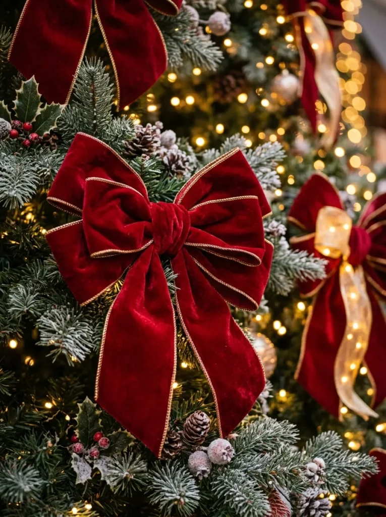 Red Christmas Bows