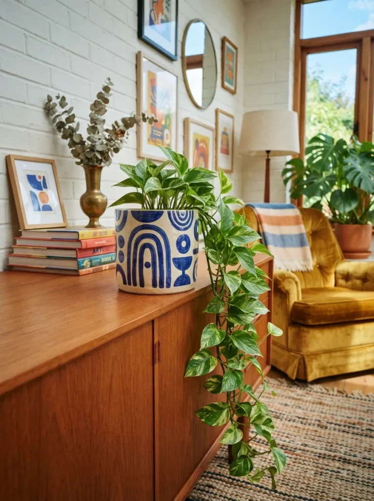 Retro Blue Pattern