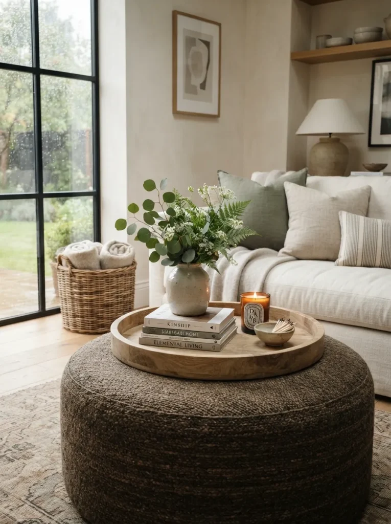 Round Wooden Tray