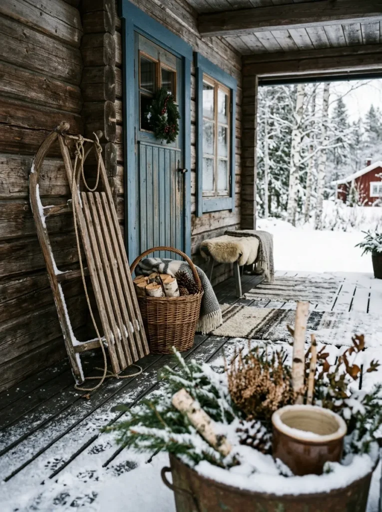 Rustic Sled Display