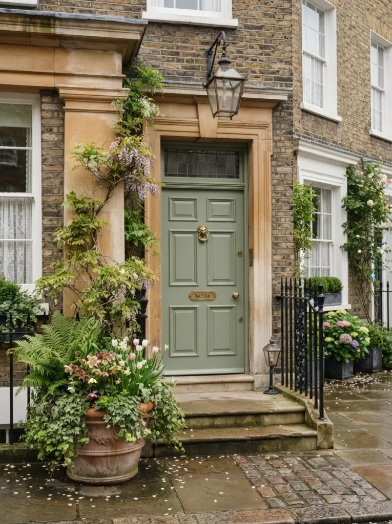 Sage Green Door