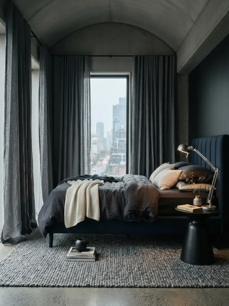 Slate-Gray Curtains