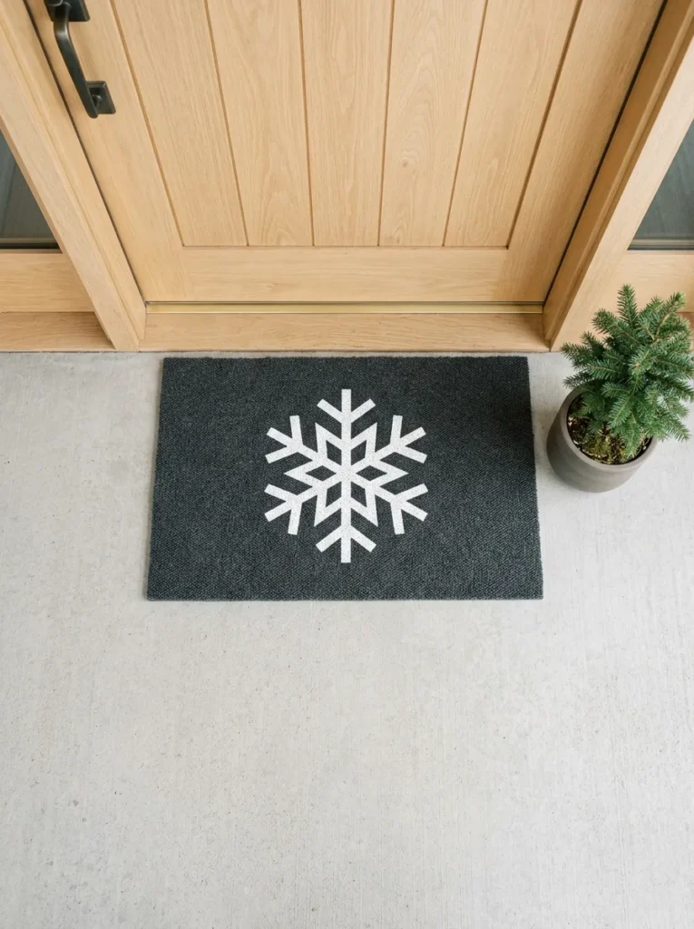 Snowflake Door Mat