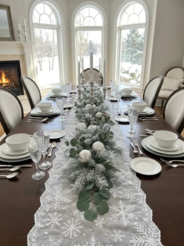 Snowflake Table Runner