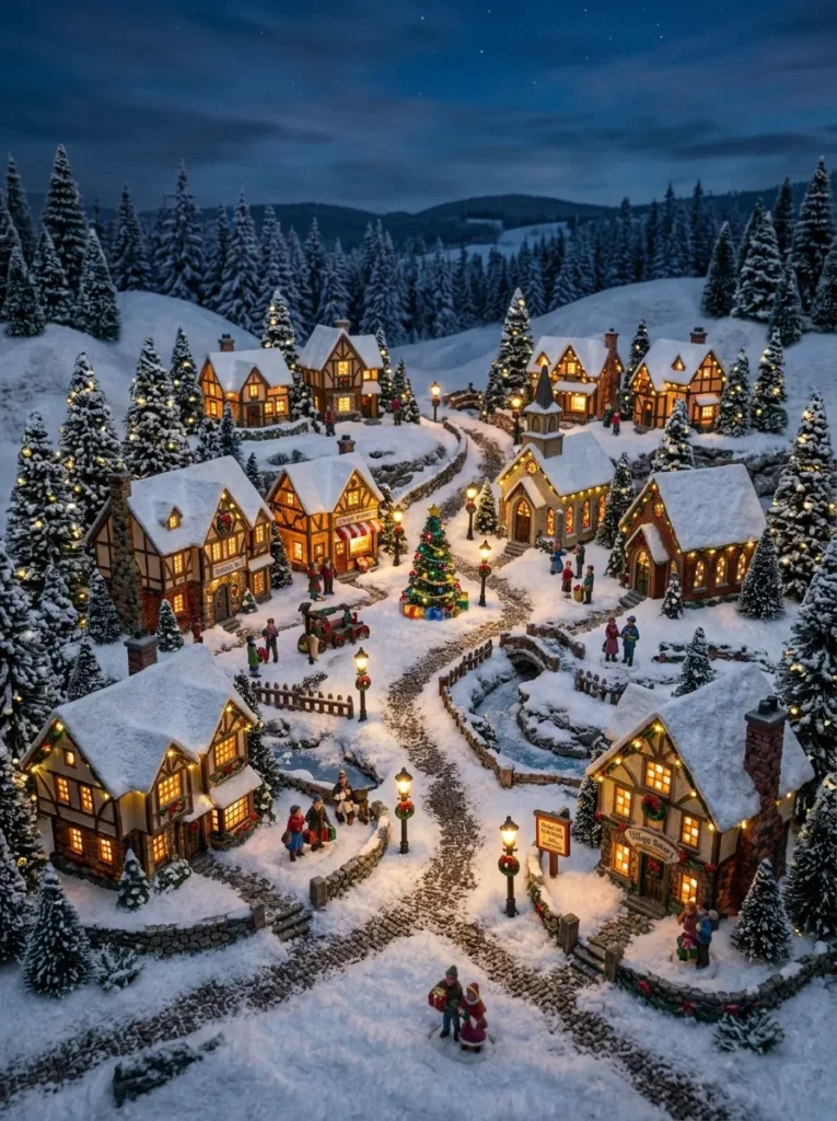 Snowy Christmas Village