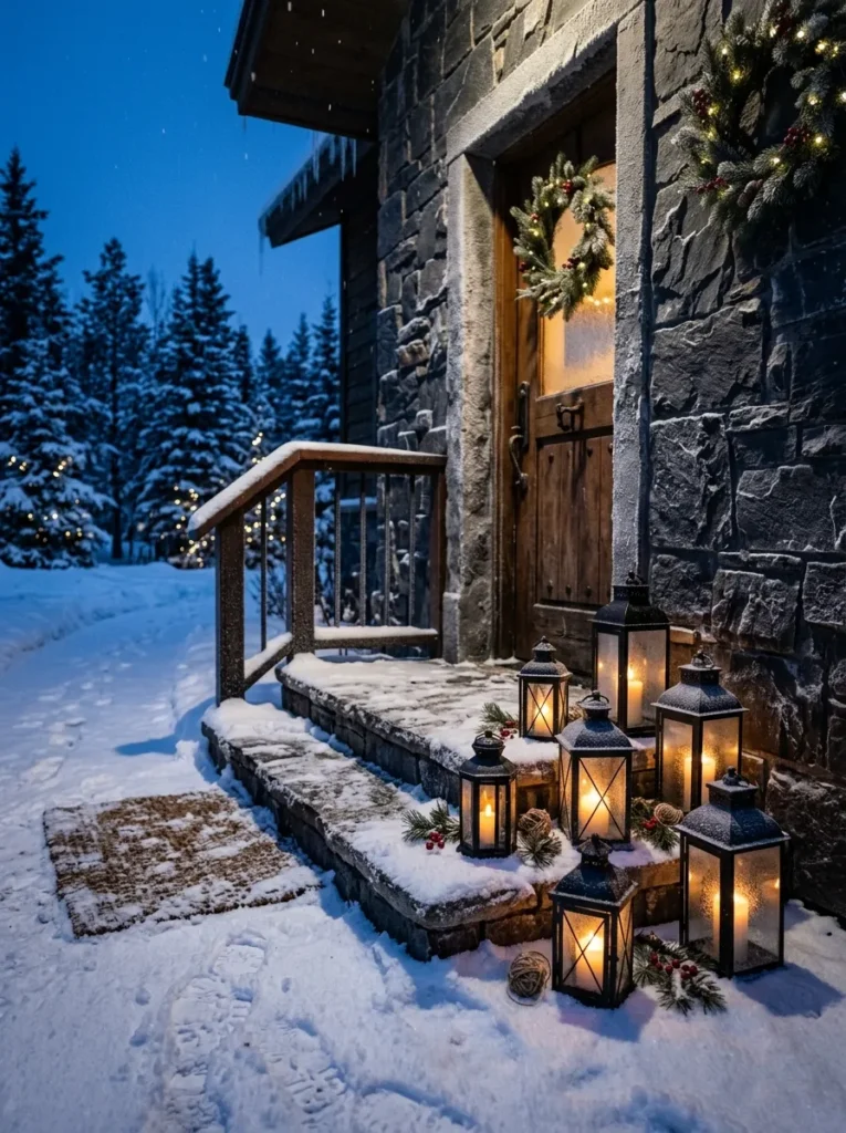 Snowy Lantern Clusters