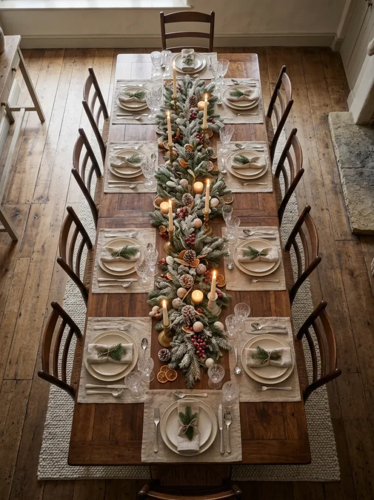 Snowy Table Centerpieces