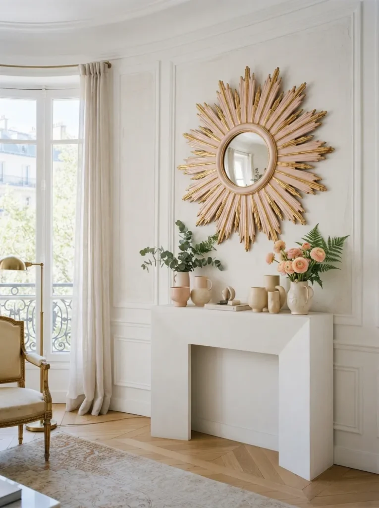 Sunburst Pink Mirror