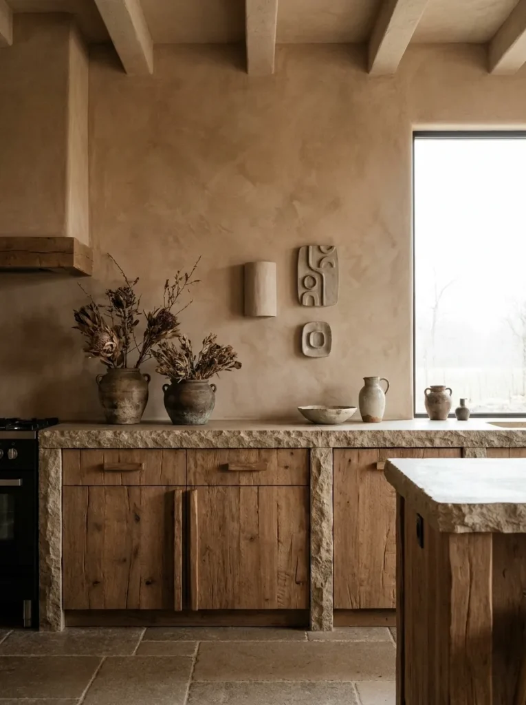 Textured Kitchen Walls