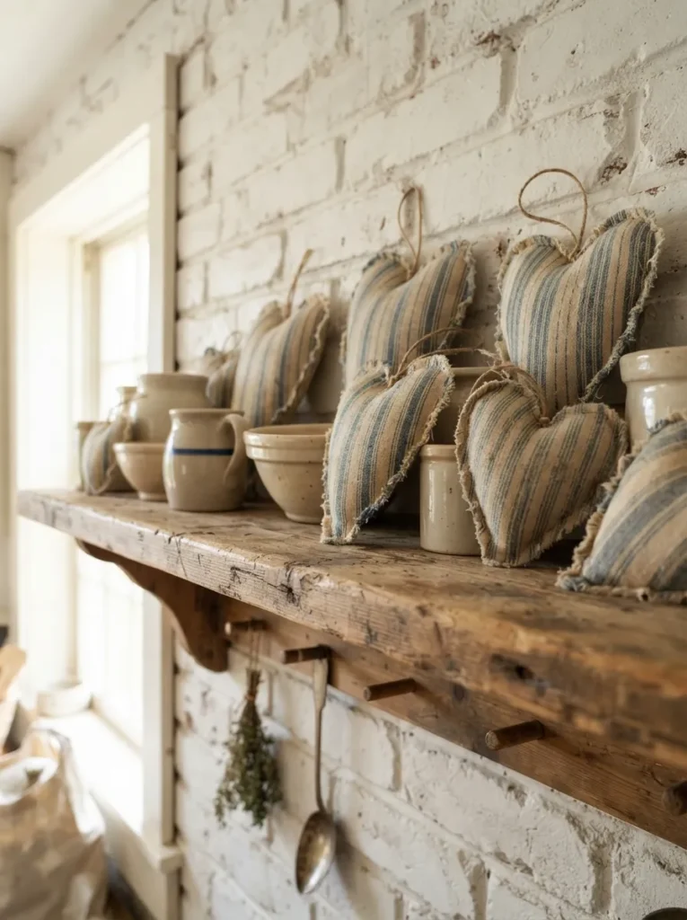 Ticking Stripe Hearts