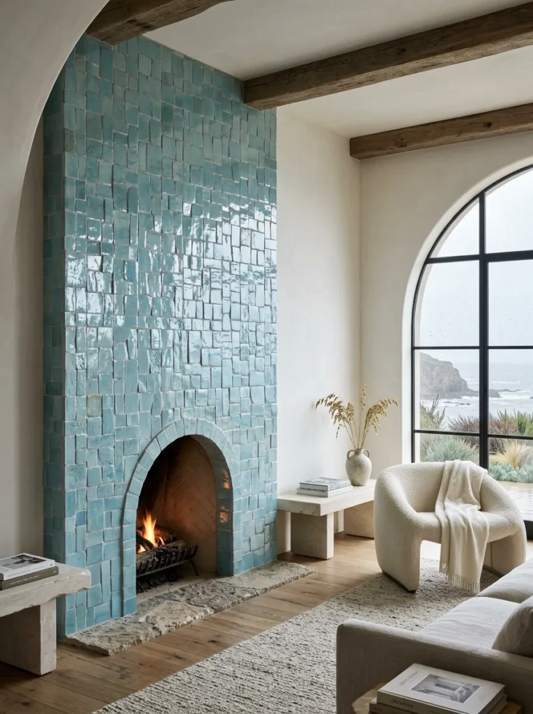 Tile Fireplace Surround