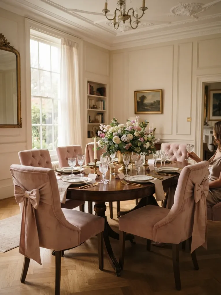 Tufted Bow Chairs