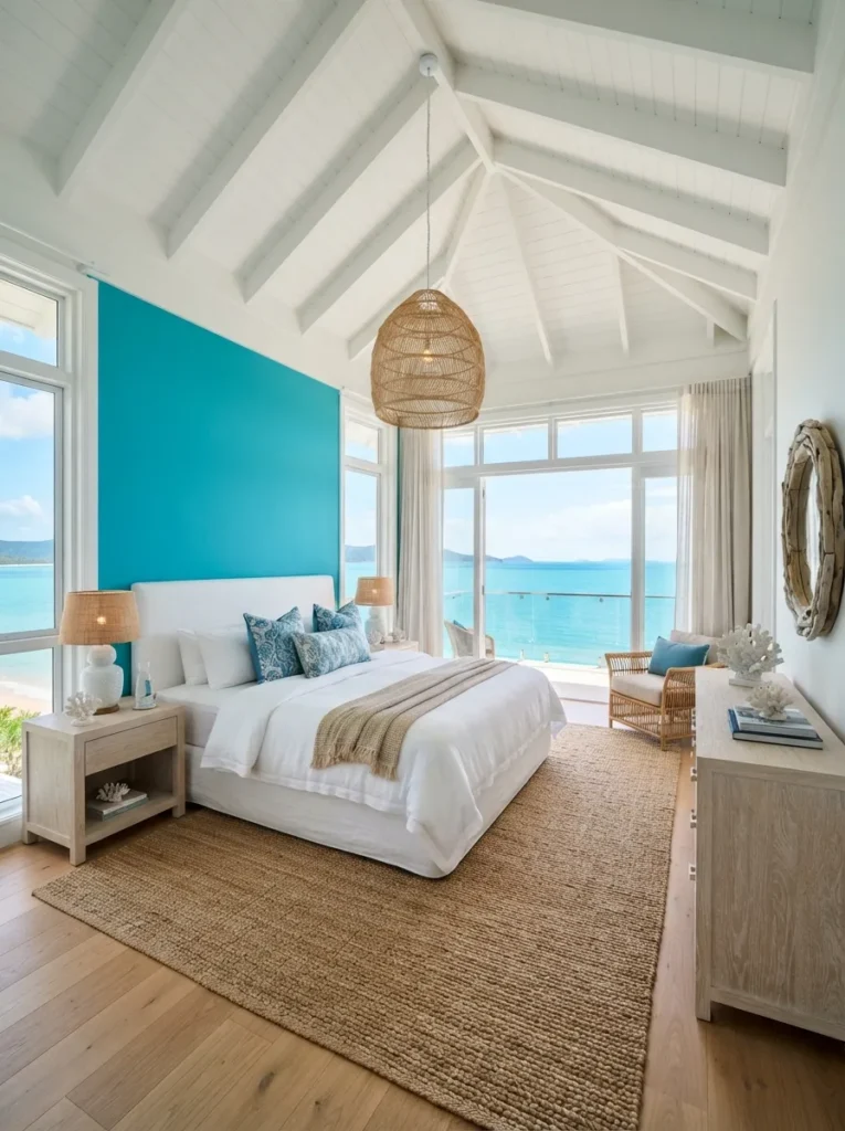 Turquoise Accent Wall