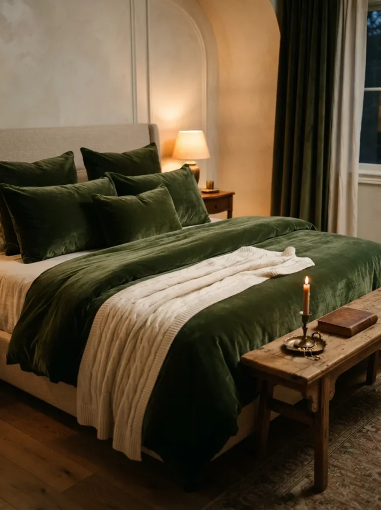 Velvet Green Bedding