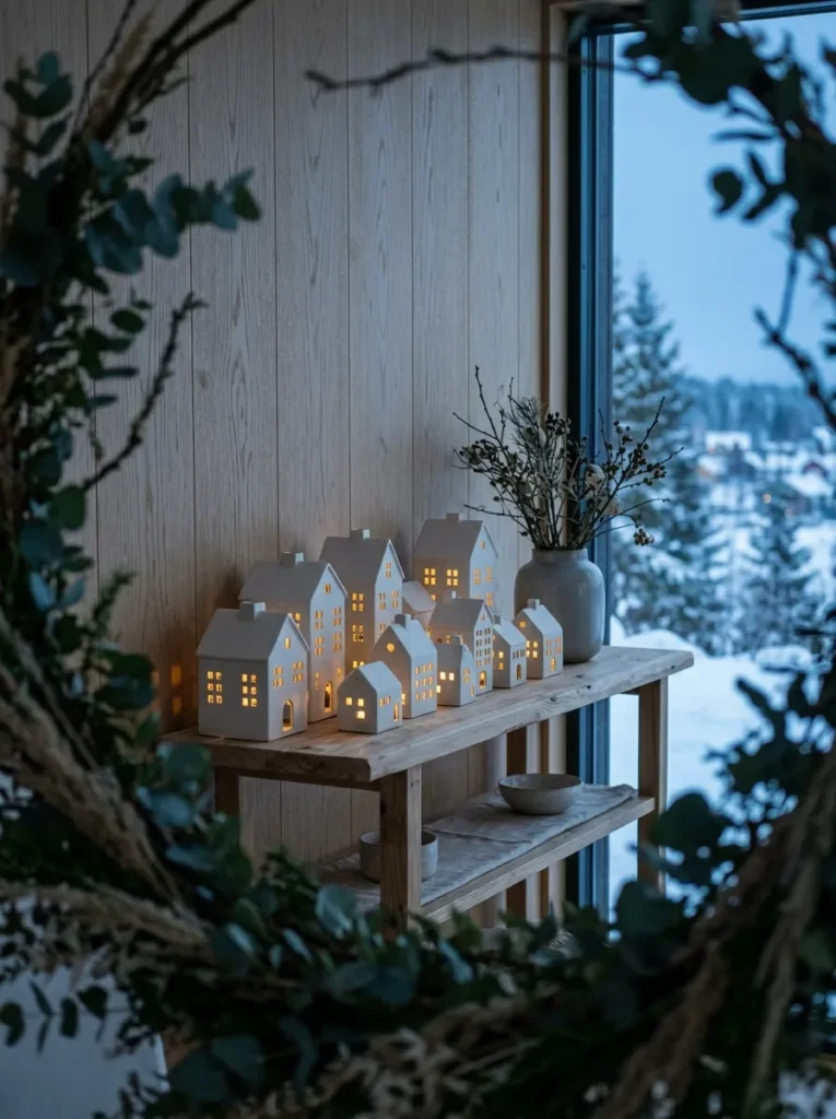 White Ceramic Houses