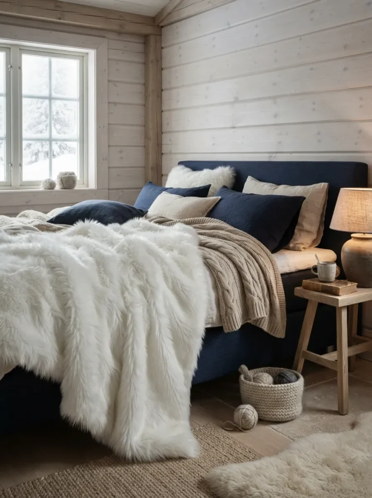 White Faux Fur Blanket