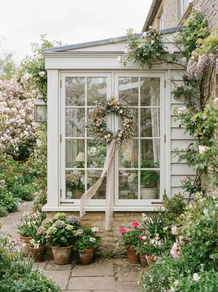 Window Ribbon Wreath