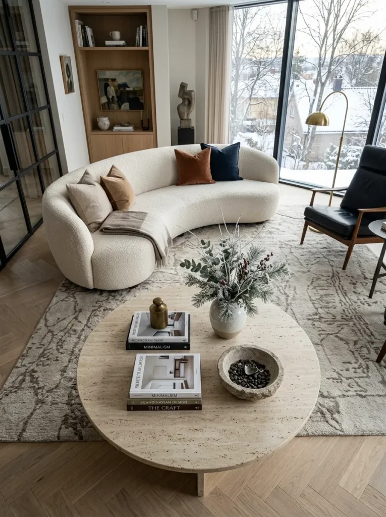 Winter Coffee Table Decor
