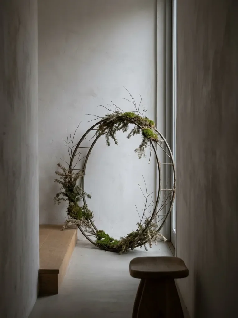 Winter Greenery Hoop