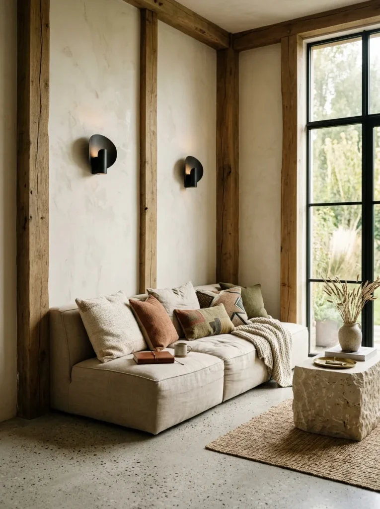 Wood Beamed Walls